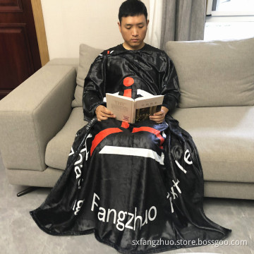 Polyester 300gsm MOQ 50 microfiber designer custom logo blanket
